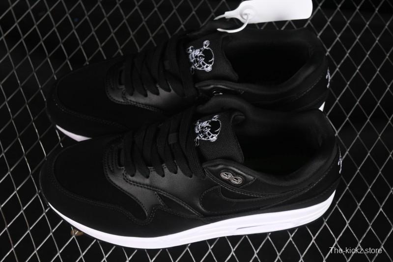 Nike Air Max 1 Retro Running Shoes with Half-Sole Air Cushion - 875844-001