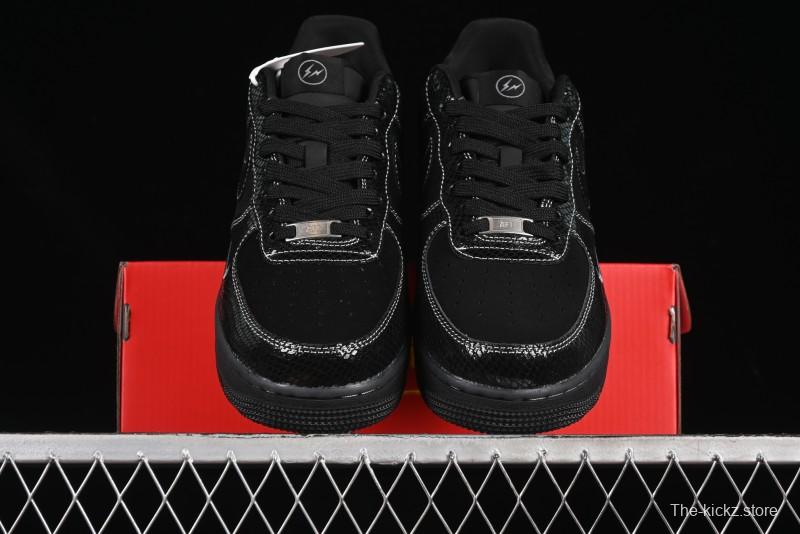 Nike Air Force 1'07 Low Lightning Collaboration Black Snake Scale Casual Sneakers - SC9207-529