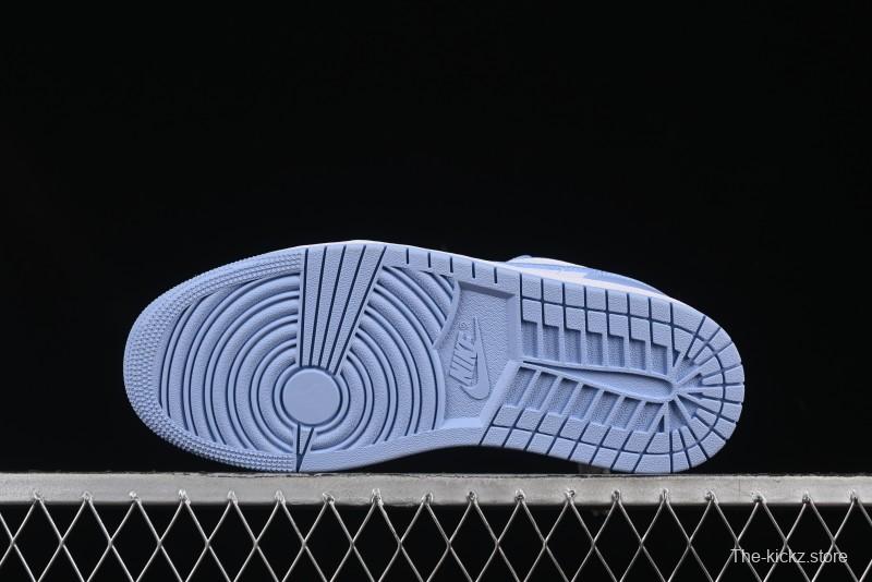 Nike Air Jordan 1 Low AJ1 White Blue Casual Sneakers - DC0774-142