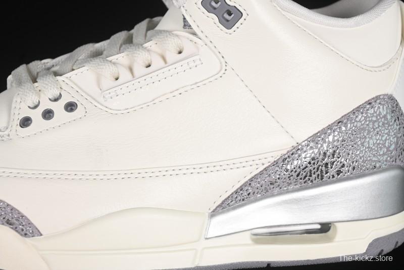 Nike Air Jordan 3 Retro OG Sail Metallic Silver - CK9246-100
