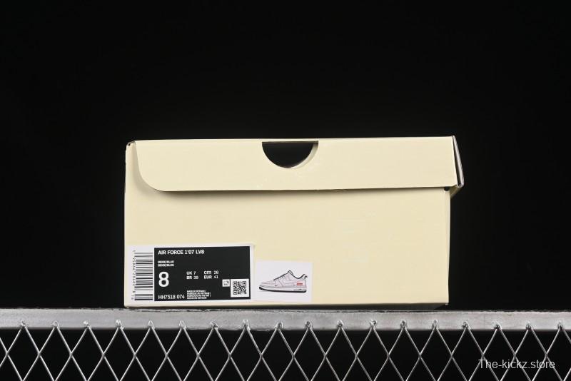 Nike Air Force 1 '07 Low Supreme Collaboration Casual Sneakers with Full-Length Air Cushion - HH7518-074