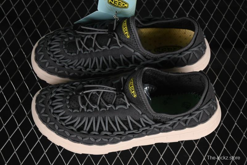 Keen Uneek Flat-M Woven Elastic Strap Outdoor Water Sports Sandals - 1014097