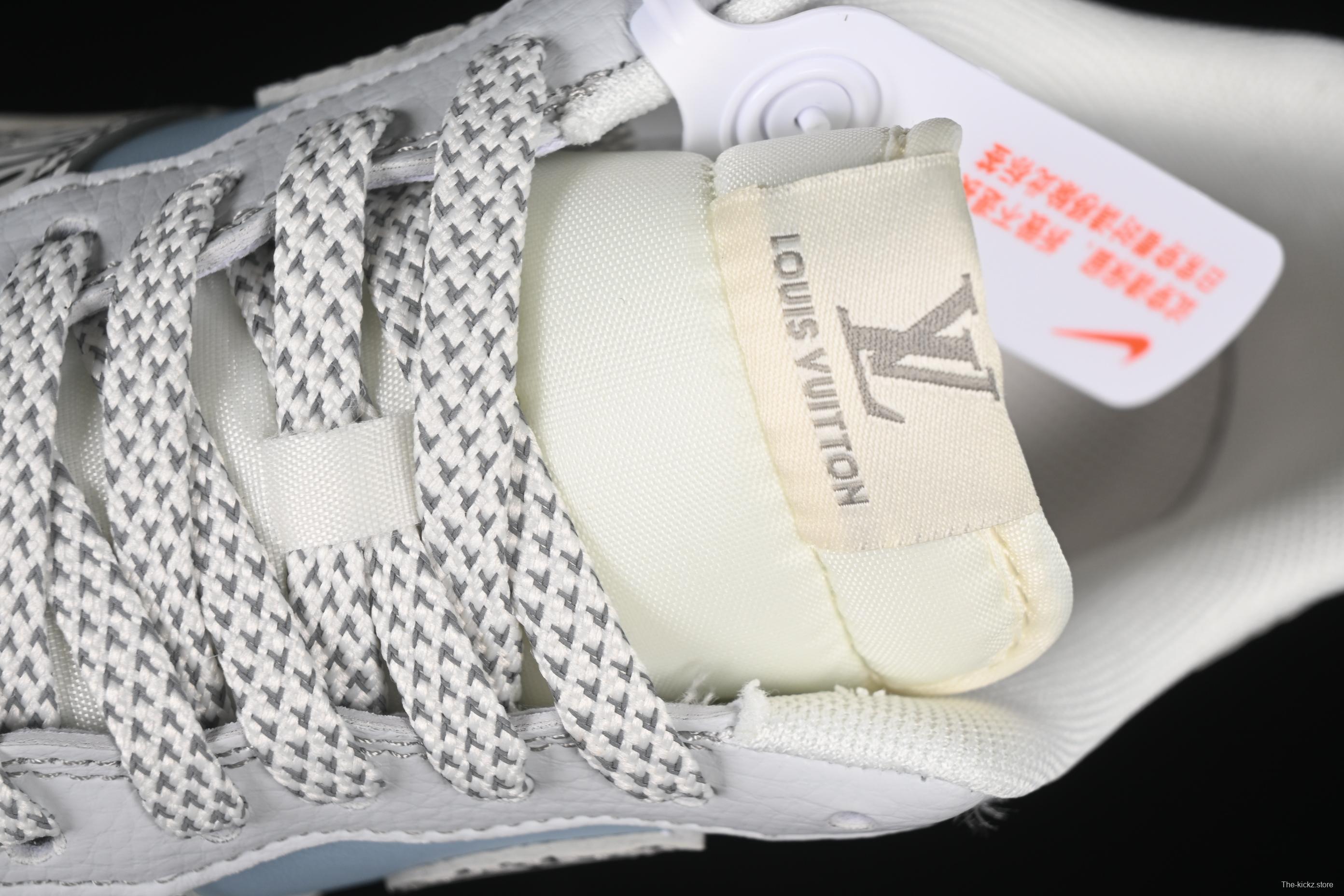 Nike Air Force 1'07 Low LV Collaboration Grey Blue Stone Texture Casual Sneakers - ZH2598-307