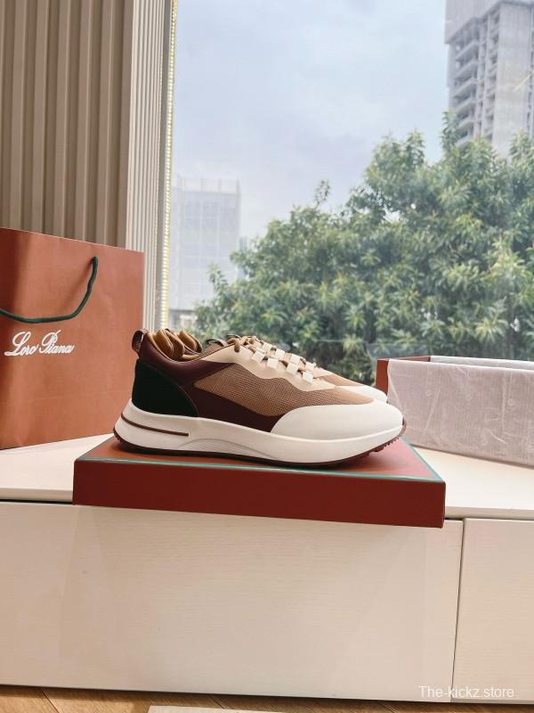 2024 Unisex Le Parmentier Brown Beige Knit Sneakers Top Version MJ00340