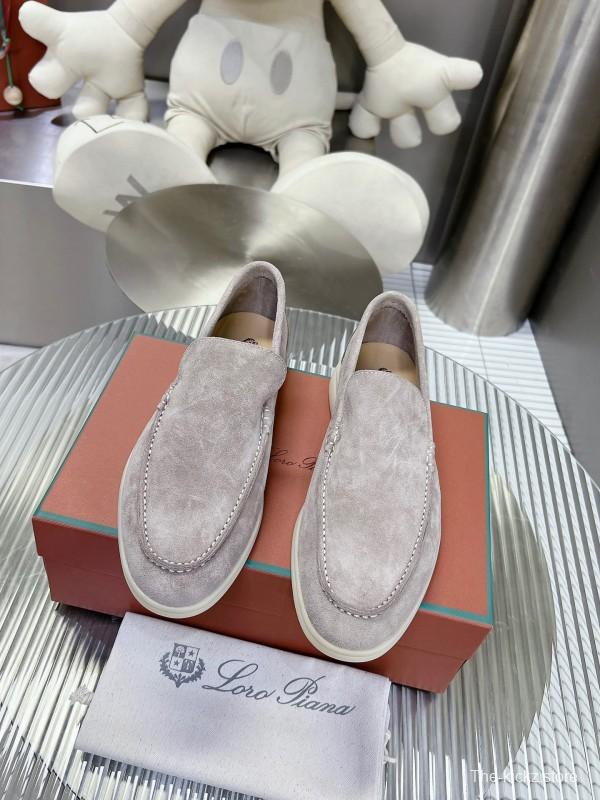 2025 Men Le Parmentier Grey Suede Loafers LY00260