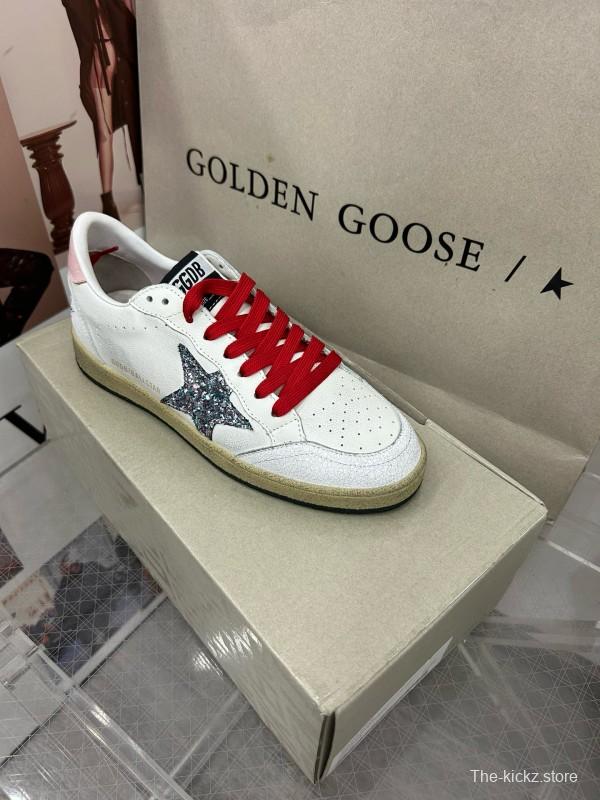 2024 Unisex GGDB White Pink Red Leather Suede Sneakers MJ00260