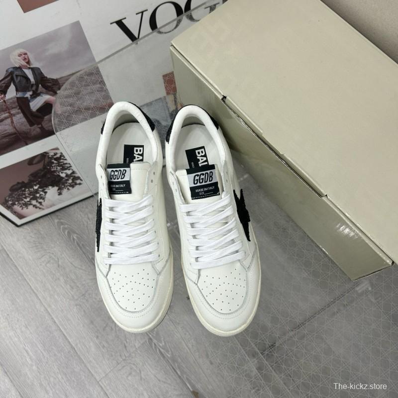2024 Unisex GGDB White Black Leather Low Top Sneakers MJ00260