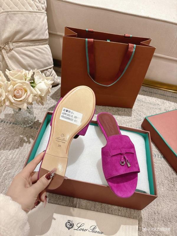 2025 Slippers Le Parmentier Pink Suede Slippers