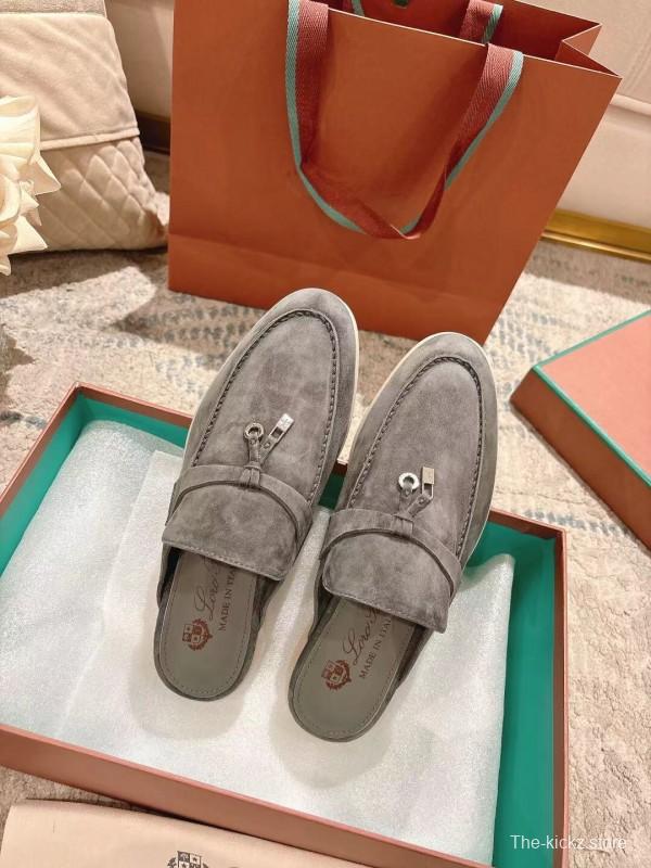 2025 Slippers LP Grey Suede Slippers