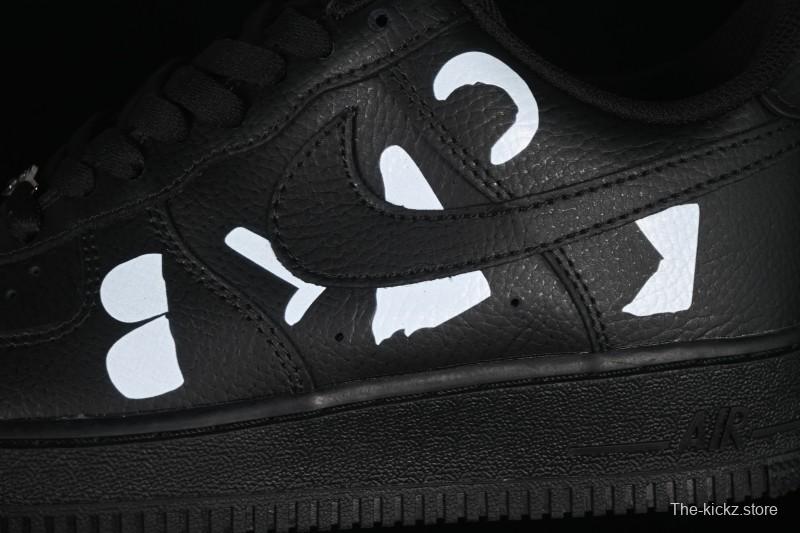 Nike Comme Des Garcons Air Force 1 Low Casual Sneakers with Full-Length Air Cushion - IB9949-001