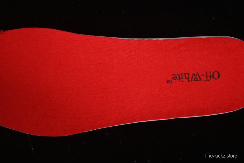 Off-White Be Right Low-Top Lifestyle Casual Shoes in Black Red