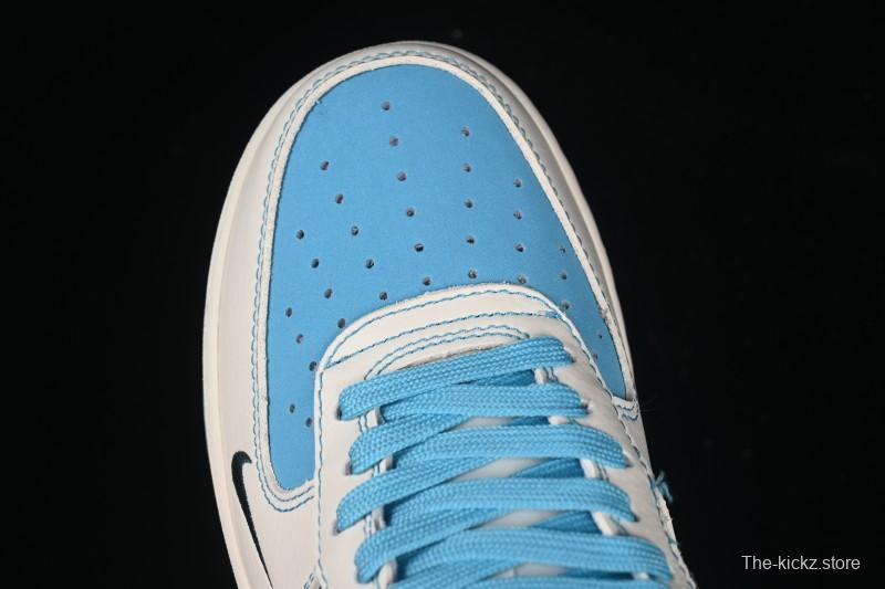 Nike Air Force 1 '07 Low Dior Collaboration Stone Blue Low-Top Casual Sneakers - KK1988-088