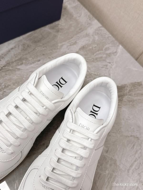 2025 Unisex Dior Black White Grey Leather Suede Sneakers Matchpoint KFY00300