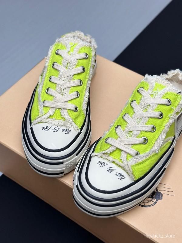 2025 Unisex XVESSEL Yellow White Canvas Plimsolls Vulcanized AS00240