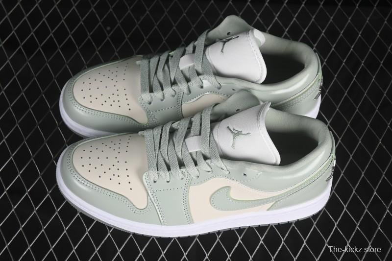 Nike Air Jordan 1 Low AJ1 Amber Green Low Top Casual Skate Shoes HF4078-100