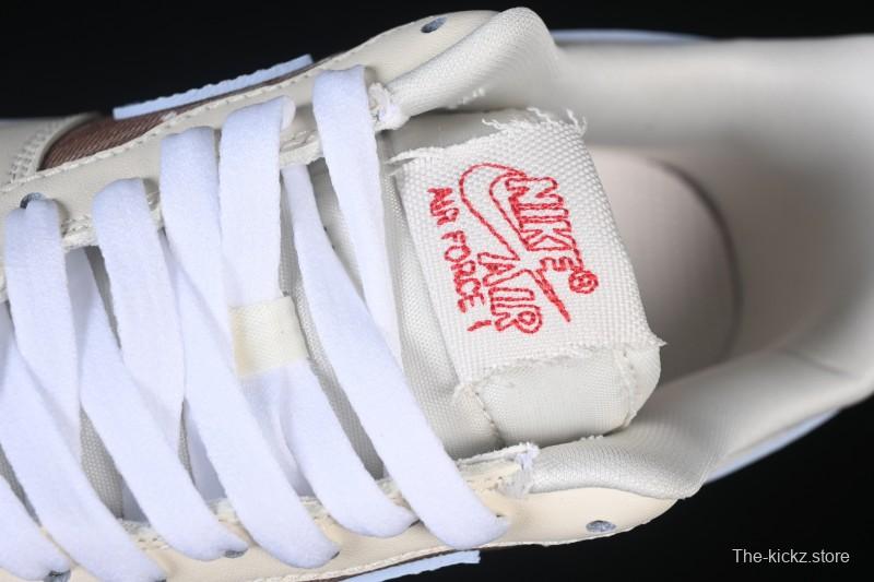 Nike Air Force 1'07 Low Casual Sneakers with Full-Length Air Cushion - IH7352-001