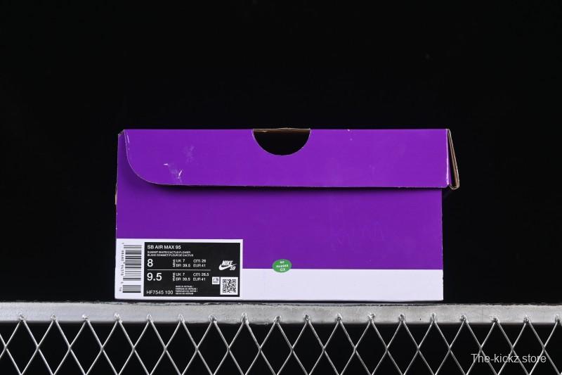 Nike Air Max 95 Retro Cushioned Running Shoes with Air-Sole Unit - HF7545-100