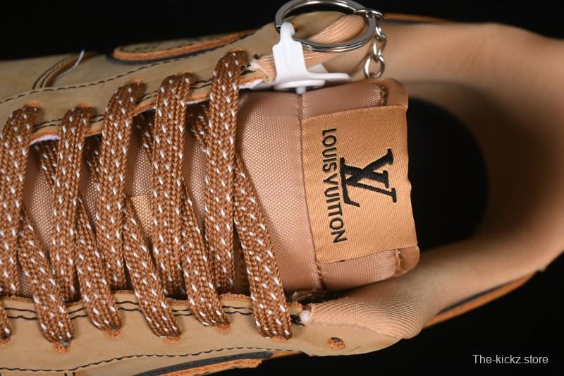 Nike Air Force 1 '07 Low LV Collaboration Wheat Print Casual Sneakers - DK0188-082