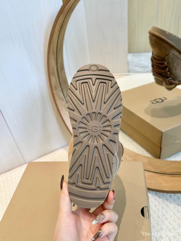 UGG Mel Leisure Shoes 2025 SS Autumn New Wide Strap Dual Color Design - LY00290