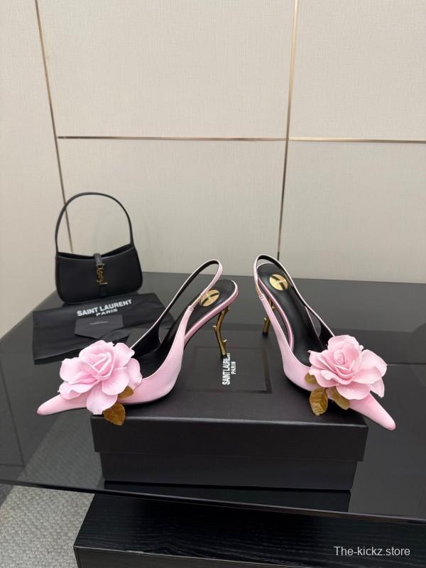 Saint Laurent 25FW Spring Collection Rose Thorn High Heels - KFY00320