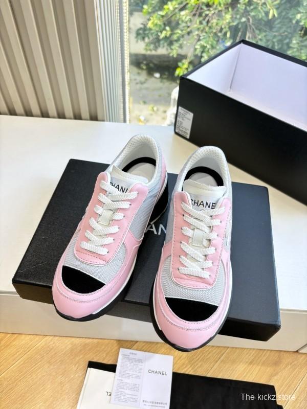 Chanel 2025/SS New Arrival High-Heel Two-Tone Casual Sneakers - KFY00320