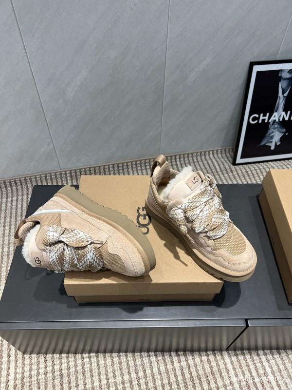 UGG Platform Loafers Series Round Toe Chunky Sole Casual Shoes - MJ00270