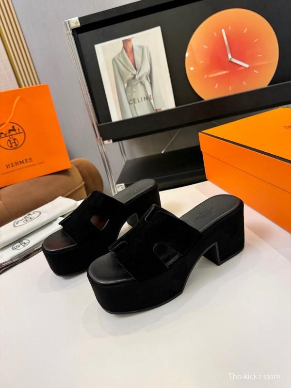 Adidas 2025 SS H-Love Classic Waterproof Platform H-Wedge Thick Sole Sandals - LY00