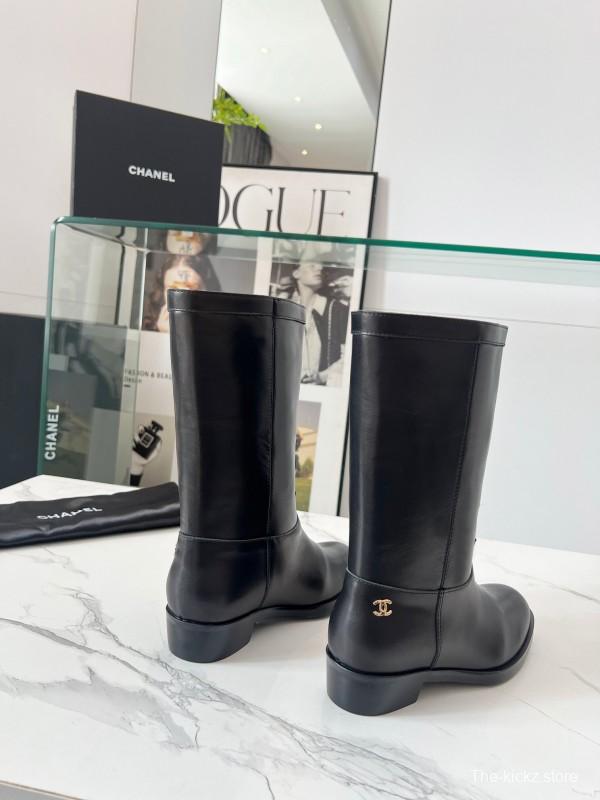 Adidas 2025 SS Western Suede Patchwork Slip-On Riding Boots - LY00350