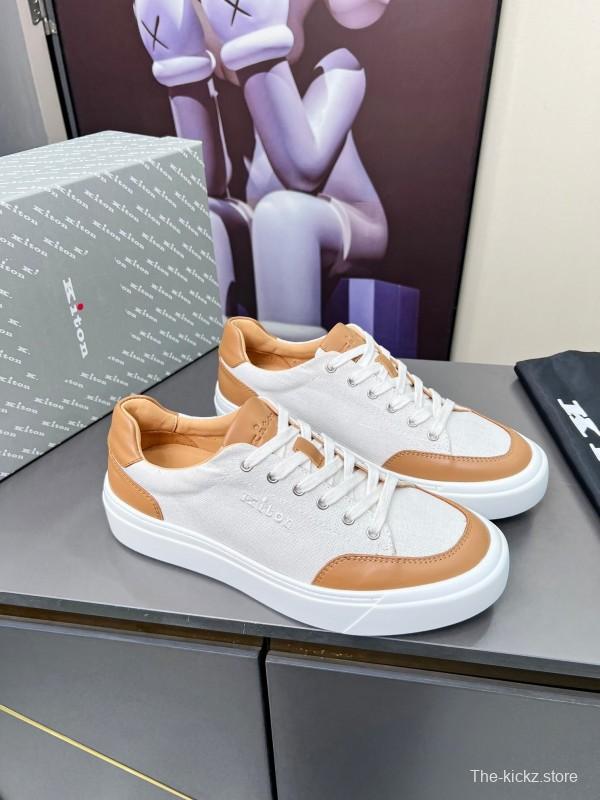 Kiton 2025 SS Tie-Detail Old Money Style Casual Men's Shoes - KFY00320