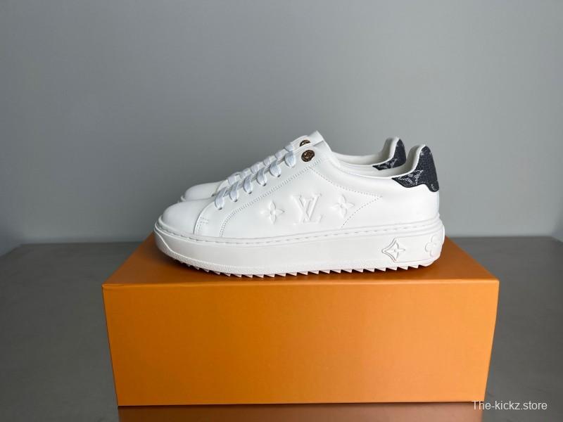 Louis Vuitton Takashi Murakami Time Out Cherry Blossom Flat Low-Top Sneakers - YC