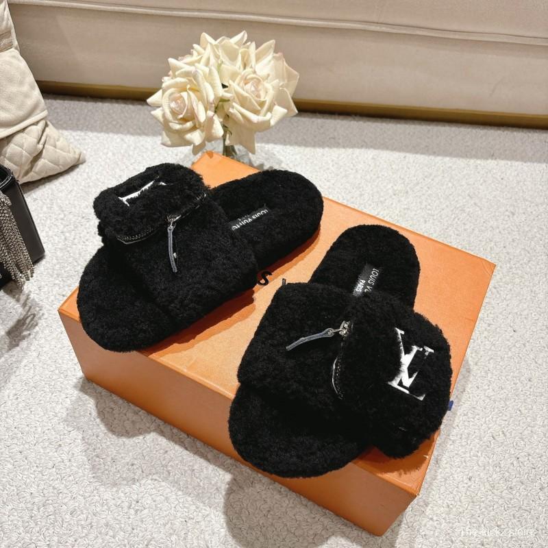 L牌 Wool Lazy Slippers 2025 SS Collection - LY00260