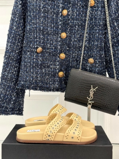 ALAIA 2025 SS Hollow-Out Casual Sandals - KFY00260