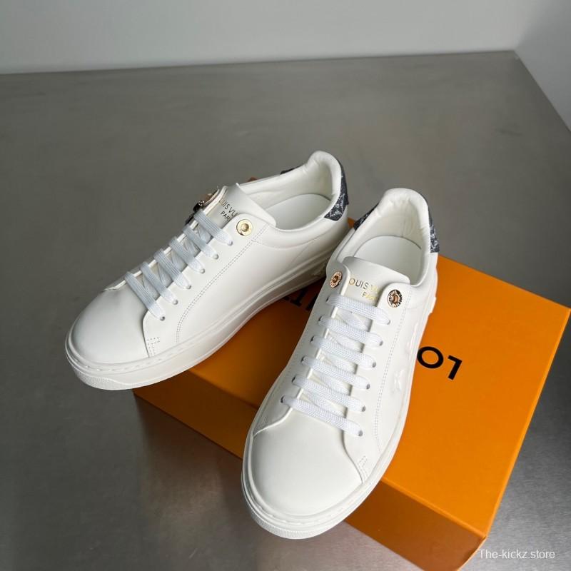 Louis Vuitton Takashi Murakami Time Out Cherry Blossom Flat Low-Top Sneakers - YC